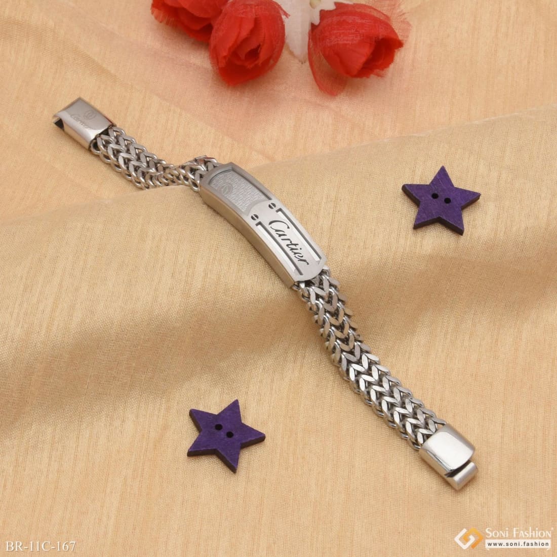 Buy 925 Silver Men Bracelet Mb-27 Online | P S Jewellery - JewelFlix