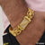 Fashionable design with diamond gold plated bracelet for men