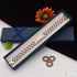 Finely Detailed Design Silver & Rose Gold Color Bracelet For Men - Style C121