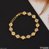 Flower Shape With Diamond Best Quality Gold Plated Bracelet For Ladies - Style A260