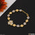 Flower Shape With Diamond Lovely Design Gold Plated