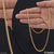 Stylish gold chain with diamond clasp - high-quality fashion-forward design for men