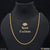 Gold plated diamond cut chain for men - high quality fashion-forward design Style D046