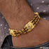 Ganesh with Diamond Best Quality Gold Plated Rudraksha Bracelet for Men - Style C529