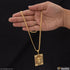 Ganesha Hand-Crafted Design Gold Plated Chain Pendant Combo for Men (CP-C966-A751)