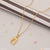 Gold plated necklace with diamond pendant - Glamorous Design A355.