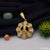 Goga with diamond sophisticated design golden color pendant