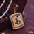 Goga maharaj with black color gold plated pendant for men -