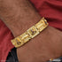 Goga Maharaj with Diamond Glamorous Design Gold Plated Bracelet for Men - Style A021
