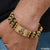 Goga maharaj excellent design gold plated rudraksha bracelet