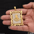 Goga Maharaj Gold Plated Hand Made Pendant With Diamonds - Style A458