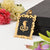 Goga maharaj handmade gold pendant with black background -