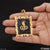 Goga maharaj handmade gold pendant with black background -