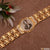 Goga Round Shape Gold Watch with Diamonds - Style A809