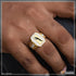1 Gram Gold Plated Jaguar with Diamond Glamorous Design Ring for Men - Style B445