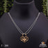 Golden 2 Half Heart His And Her Lover Couple Chain With Pendant Set (2 Pieces) - Style A030