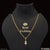 Gorgeous Gold Plated Necklace with Diamond Pendant - Style A336