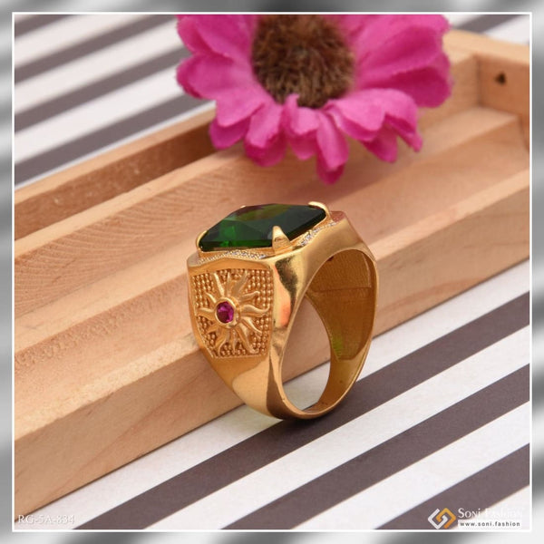 LMDLACHAMA 6.00 Ratti / 7.00 Carat Emerald Ring Adjustable Panna Gemstone  Ring Men & Women Metal Gold Plated Ring Price in India - Buy LMDLACHAMA  6.00 Ratti / 7.00 Carat Emerald Ring