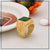 1 gram gold forming green stone finely detailed design ring