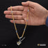 Guitar Pendant with Golden & Silver Color Chain Combo for Men (CP-B384-B022)