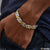 High-quality Two Tone Gold and Silver Men’s Bracelet - Style B184