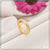 Heart with Diamond Eye-Catching Design Gold Plated Ring for Ladies