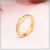 Gold Plated Ring with Three Diamonds - Style LRG-125