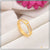 Heart with Diamond Eye-Catching Design Gold Plated Ring - Style LRG-125