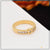 Gold Plated Ring with Diamonds - Style LRG-125