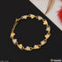 Heart With Diamond Finely Detailed Gold Plated Bracelet For Ladies - Style A256