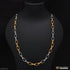 Hip-hop Chain with Rings in Golden & Silver Dual Color - Style A571