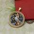 Horse Silver Oxidised Charming Design Gold Plated Pendant for Men - Style A248