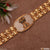 Indian Mudra golden diamond bracelet with rhodium clasp - style A810