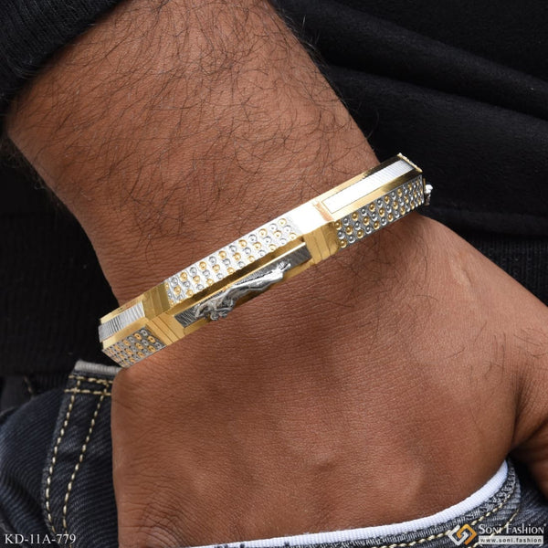 18 kt Gold Bracelet Jaguar Design for Mens - JD SOLITAIRE