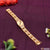 Gold plated Jaguar Classic Design bracelet with flower detail - Style A950