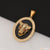 Jaguar with diamond fashionable design gold plated pendant
