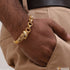 Jaguar with Diamond Sophisticated Design Gold Plated Kada for Men - Style A962