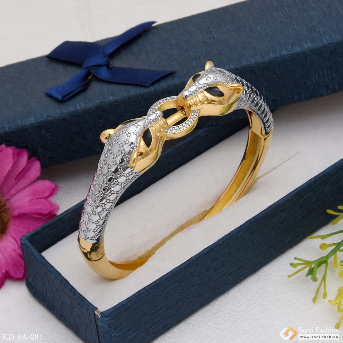 Jaguar silver & leather bracelet – mr. blackbird