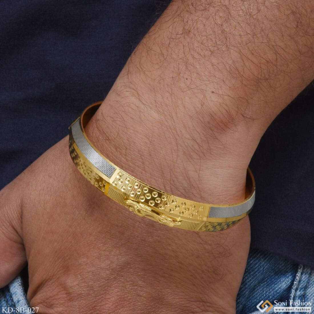 GENTS PUNJABI KADA.(22KT) | Mens bracelet gold jewelry, Mens gold jewelry,  Man gold bracelet design