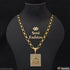 Jay Mataji Artisanal Design Gold Plated Chain Pendant Combo for Men (CP-C313-A213)