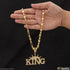 King With Crown Dainty Design Best Quality Chain Pendant Combo for Men (CP-C574-A716)