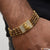Gold plated Krishna bracelet with diamonds - Style B167