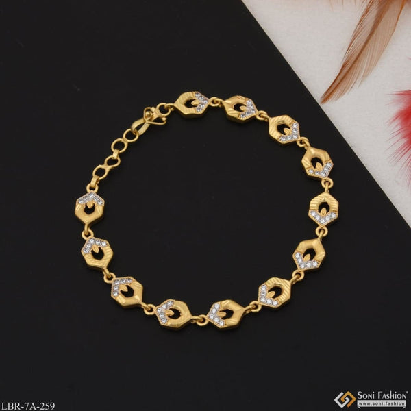 Get online Latest Designer jewellery Gold Plated Bangle Bracelet For Women  – Lady India