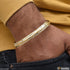 Latest Design High-Quality Chokdi Golden & Silver Color Kada for Men - Style A667