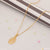 Gold plated necklace with diamond pendant - Latest trend in ladies fashion (Style A365)