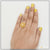 Woman’s hand with yellow mani, gold ring - Latest Diamond Decorative Design Gold Plated Ring for Ladies