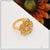 Gold plated ring with diamond center - Latest decorative design for ladies, Style LRG-128.