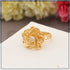 Latest with Diamond Decorative Design Gold Plated Ring for Ladies - Style LRG-128