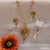 Leaf with diamond superior quality golden color necklace set