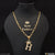 H letter with diamond sophisticated design chain pendant